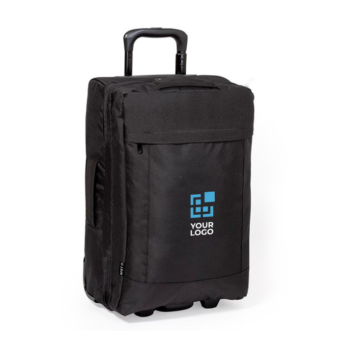 Trolley bedrukken met stevige basis en dubbel compartiment RPET 600D