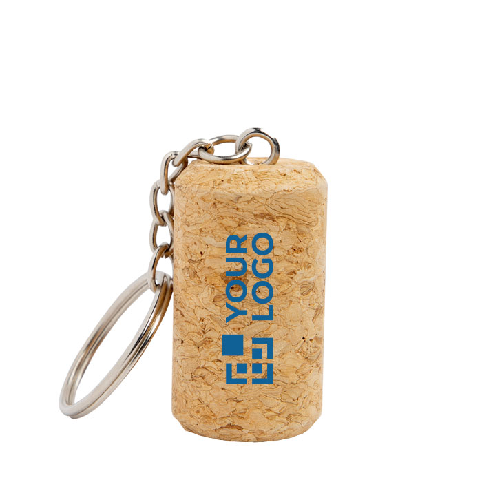 Originele sleutelhanger in de vorm van een wijnkurkstopper Vino