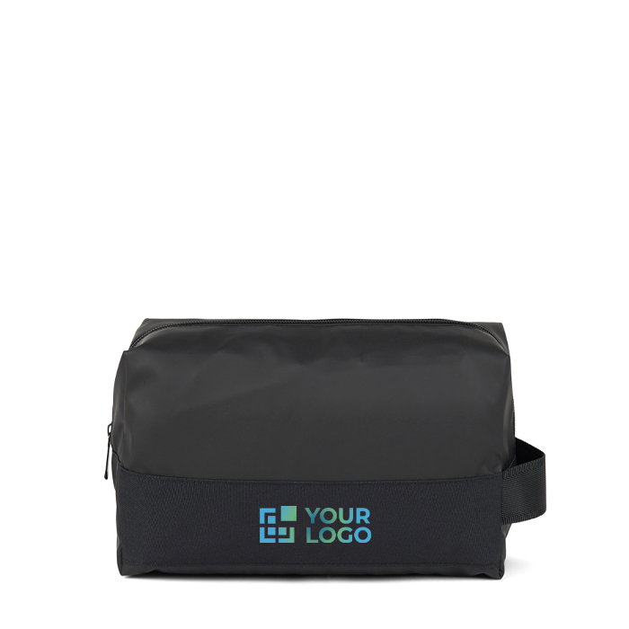 Toilettas van gerecycled polyester met elegant design