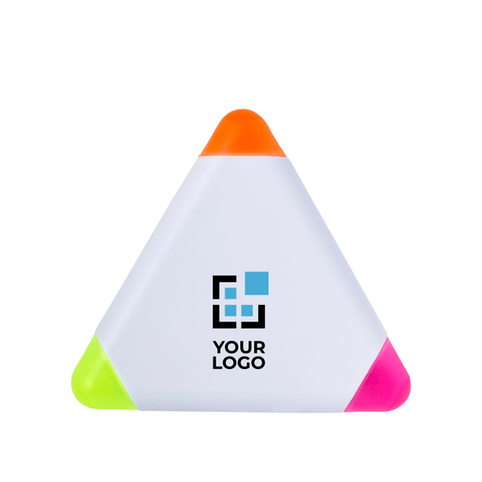3 plastic fluorescerende markeerstiften bedrukken Triangle