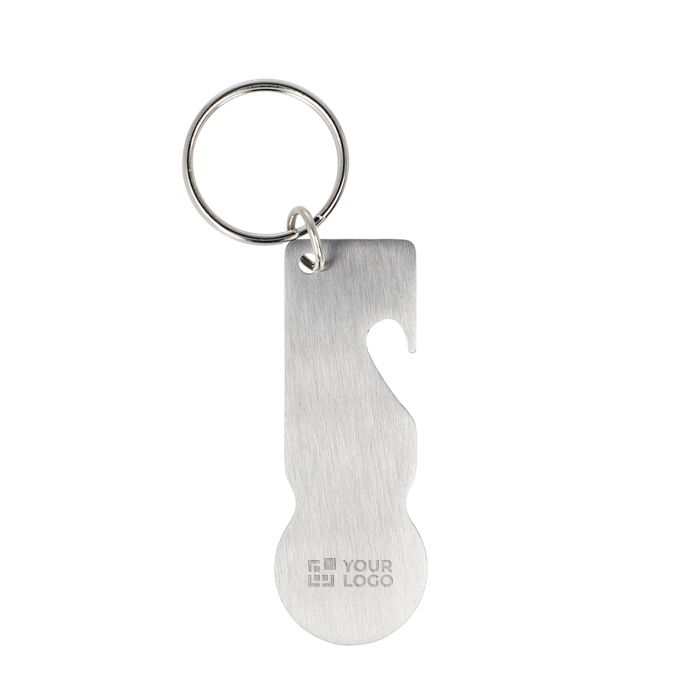 Stalen te graveren sleutelhanger flesopener Multifuntional