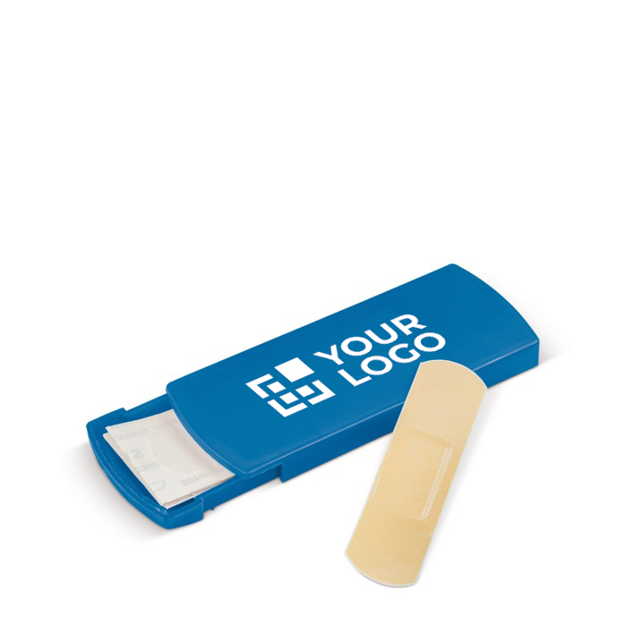 Kleurrijk plastic hoesje met 5 pleisters inbegrepen Band Aids Colors met afdrukgebied