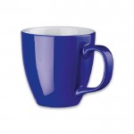 Felgekleurde koffiebeker voor reclame, 460ml kleur blauw