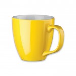 Felgekleurde koffiebeker voor reclame, 460ml kleur geel