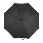 Paraplu van 190T polyester met 8 panelen en hoes Ø121 kleur zwart tweede weergave