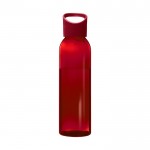 Reclame fles gemaakt van tritan kleur rood achteraanzicht