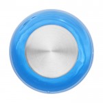 Simpele tritan drinkfles met logo kleur blauw vooraanzicht