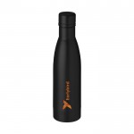 Luxe gepersonaliseerde fles kleur zwart met logo