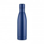 Luxe gepersonaliseerde fles kleur blauw vooraanzicht