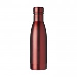 Luxe gepersonaliseerde fles kleur rood vooraanzicht