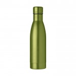 Luxe gepersonaliseerde fles kleur groen vooraanzicht