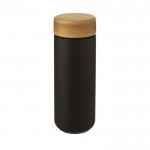 Keramisch glas met bamboe deksel kleur zwart derde weergave