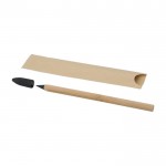 Oneindig bamboe potlood met grafietpunt en beschermkapje kleur bruin tweede weergave