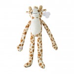 Pluche giraffe knuffel met klittenband met aanpasbaar label kleur meerkleurig eerste weergave