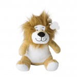 Pluche leeuwen knuffel met aanpasbaar label en geborduurde ogen kleur beige derde weergave