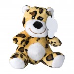 Kleine knuffel luipaard met label en geborduurde ogen kleur meerkleurig eerste weergave
