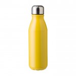 Fles van gerecycled aluminium met schroefdop van staal 550ml kleur geel eerste weergave