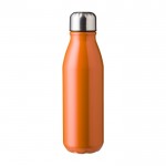 Fles van gerecycled aluminium met schroefdop van staal 550ml kleur oranje eerste weergave