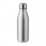 Fles van gerecycled aluminium met schroefdop van staal 550ml kleur zilver eerste weergave