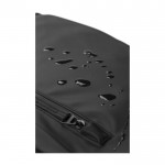 Waterafstotende polyester rugzak met antidiefstalzak kleur zwart