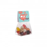 Zak jellybeansmix met aanpasbare header 50g kleur doorzichtig
