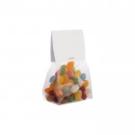 Jelly Beans zakje met personaliseerbare header 100g kleur doorzichtig tweede weergave