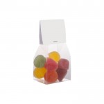 Zakje suikerachtige jellybeans met aanpasbare header 100g kleur doorzichtig tweede weergave