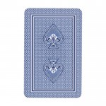 Klassiek kaartspel met 54 kaarten en 2 jokers in een kartonnen doos kleur wit tweede weergave achterkant