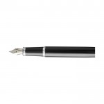 Tweekleurige pen met metallic afwerking kleur zwart gedetailleerde afbeelding