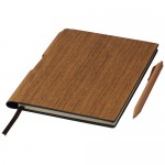 Reclame notitieboekjes van hout kleur donker hout