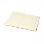 Elegante notitieboekjes met kurken kaft kleur wit tweede weergave