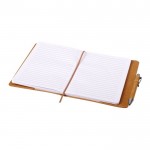 Watervast gepersonaliseerd notitieboek kleur bruin gedetailleerde weergave 1