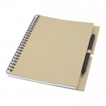 Duurzaam notitieboek met pen kleur ivoor