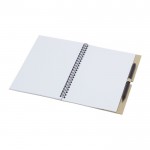 Duurzaam notitieboek met pen kleur ivoor gedetailleerde weergave 1