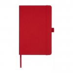 A5 Marksman® notitieboekje met logo kleur rood tweede weergave voorkant