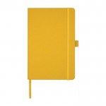 A5 Marksman® notitieboekje met logo kleur oranje tweede weergave voorkant