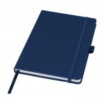 A5 Marksman® notitieboekje met logo kleur marineblauw