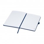 A5 Marksman® notitieboekje met logo kleur marineblauw gedetailleerde weergave 1
