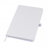 Eco materialen en afval notitieboekje met harde kaft A5 kleur wit