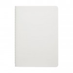 Waterdicht notitieboekje van steenpapier B6 kleur wit tweede weergave voorkant