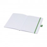 Notitieboekje van gerecycled papier met pennenhouder A5 gelinieerde vellen kleur groen tweede weergave