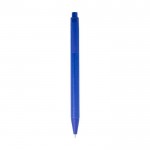 Pen van gerecycled papier met matte afwerking kleur blauw