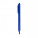 Pen van gerecycled papier met matte afwerking kleur blauw weergave zijkant