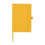 Gerecyclede notitieboekje bedrukken A5 kleur oranje tweede weergave voorkant