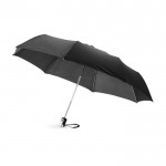 Paraplu Opvouwbaar met automatisch sluiten kleur zwart derde weergave voorkant