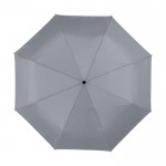 Paraplu Opvouwbaar met automatisch sluiten kleur grijs tweede weergave voorkant
