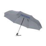 Paraplu Opvouwbaar met automatisch sluiten kleur grijs tweede weergave zeefdruk