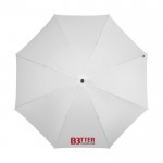 Paraplu met exclusief design 30 inch kleur wit met opdruk