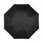 Design paraplu en binnenlaag van 27 inch kleur zwart vooraanzicht