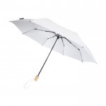 Handmatige opvouwbare paraplu van polyester Ø96 kleur wit